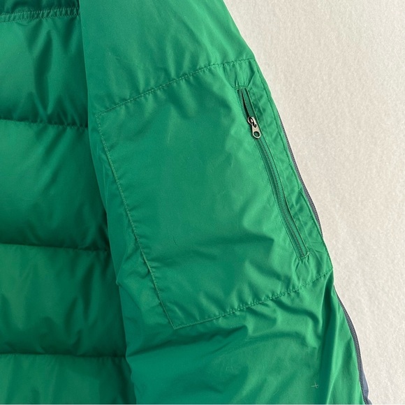 Patagonia Slingshot Goose Down Classic Puffer Vest Men's Size XXL Blue Green EUC - Picture 8 of 11